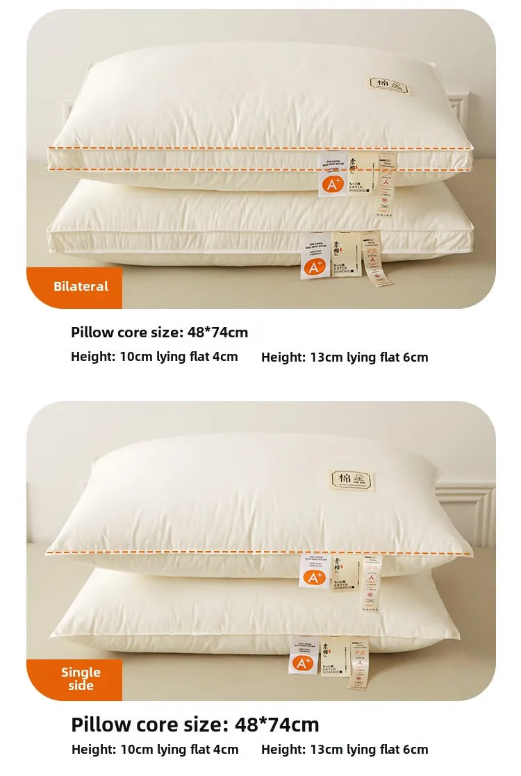 1pc Soft Filling Sleeping Pillows for Home Bed Almohadas Para Dormir High Quality Pillow 48x74cm Washable Neck Cushion.