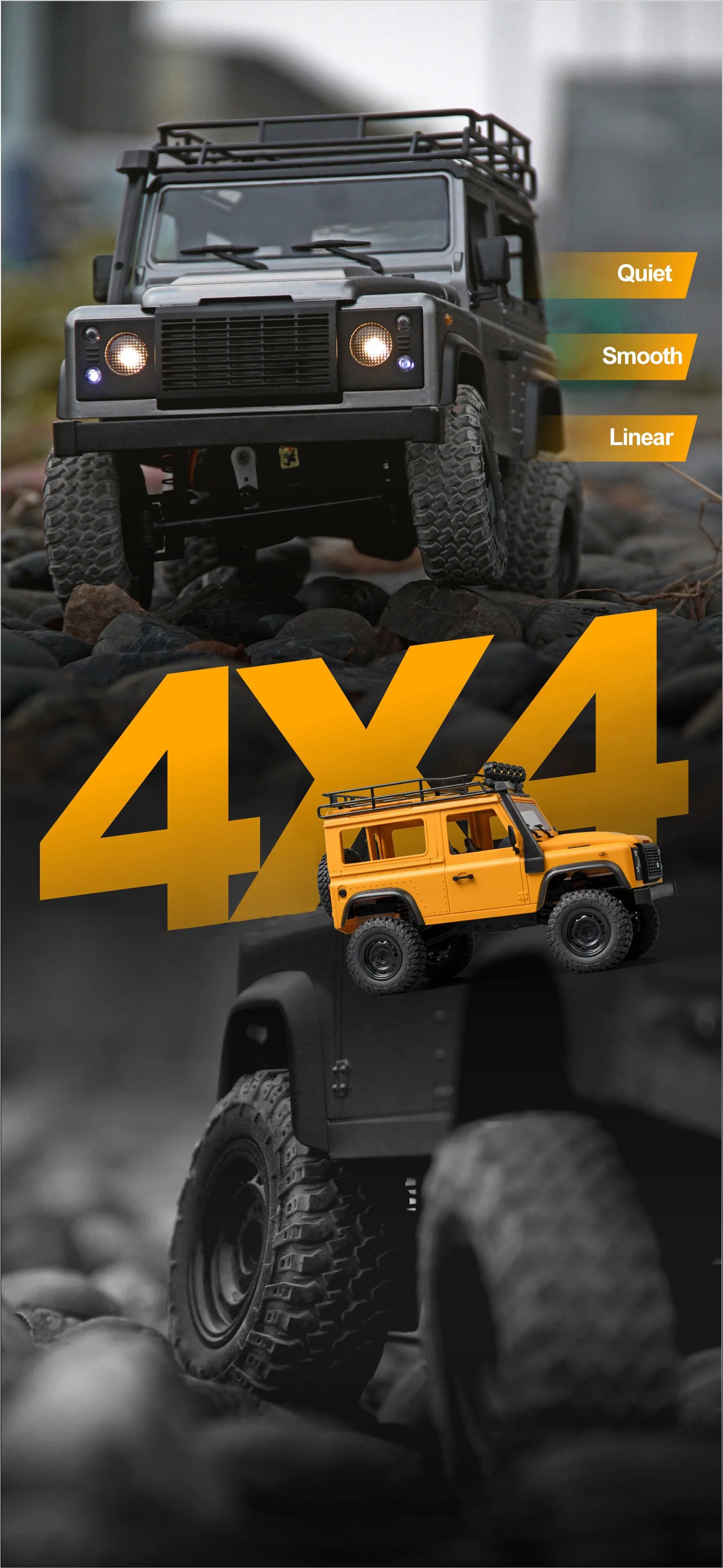 1/12 MN99s Rc Car MN Model 2.4G RTR Remote Control 4WD Off-road Climbing Crawler Defender Pickup Truck Toys for Children.