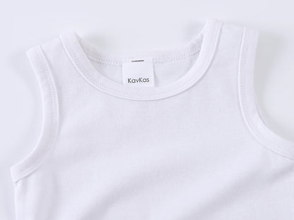 2025 Kleinkind Baby Mädchen Jungen Body 100 % Baumwolle 1 Stück 2 Stück 3 Stück Sling Weste Design Neugeborene Kleidung.
