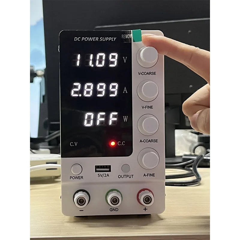 KUAIQU Upgrade Variable Adjustable Switching DC Power Supply 30V 10A Bench Power Supply 60V 5A,OCP OVP OUTPUT Switch, SPS-C3010S.