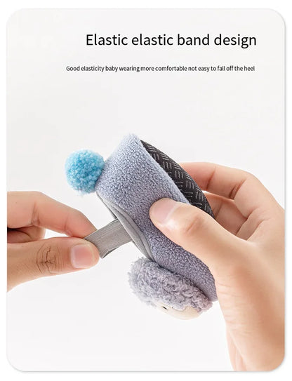 Lovely Infant Slippers Toddler Kids Boy Girl Knit Crib Shoes Warm Cute Cartoon Anti-slip Prewalker Newborn Slippers Baby Shoes