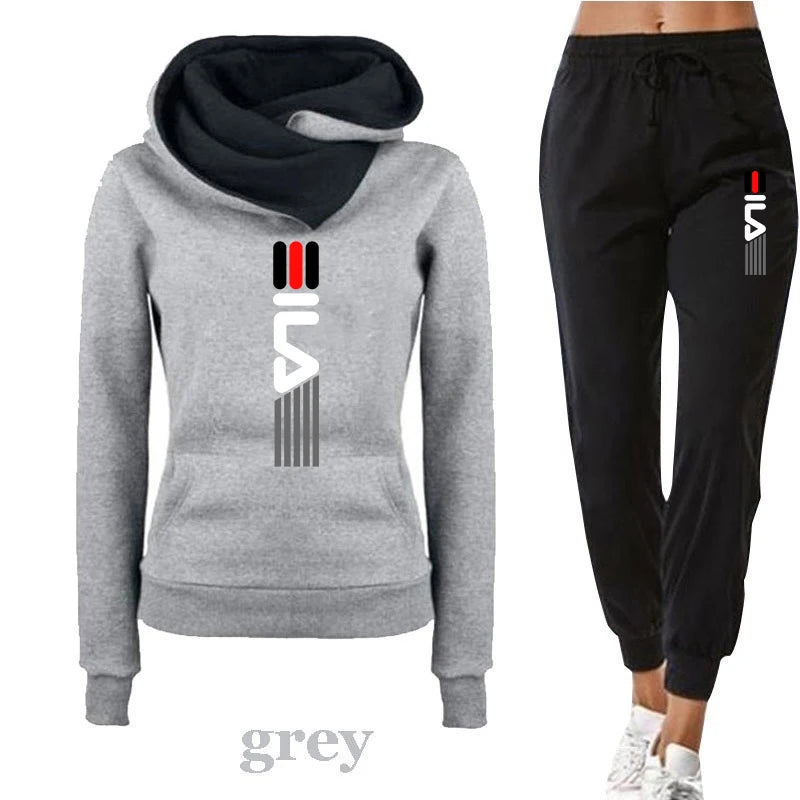 Frühling Und Herbst Frauen Hoodie Trainingsanzug 2-teiliges Set Sweatshirt Set Casual Tops Sport Lange Hosen Weibliche Plus Größe Vetement.