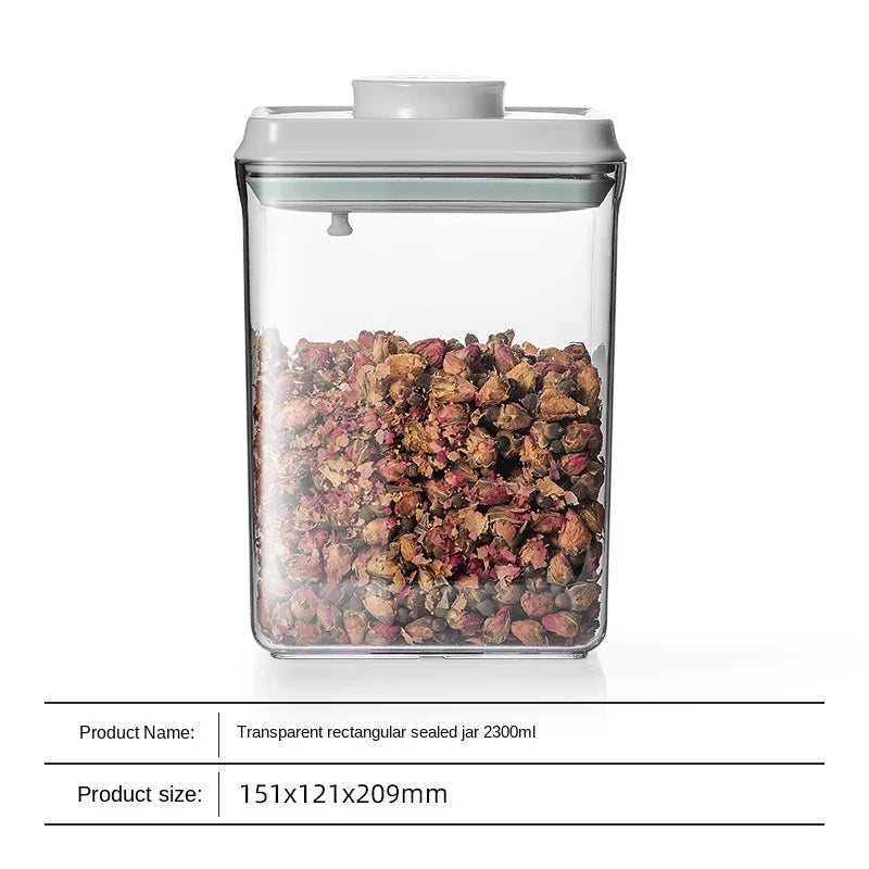 Airtight Food Storage Containers with Lids,Top Pop One Button Control,Air Tight Stackable Dry Cereal Container Set for Pantry