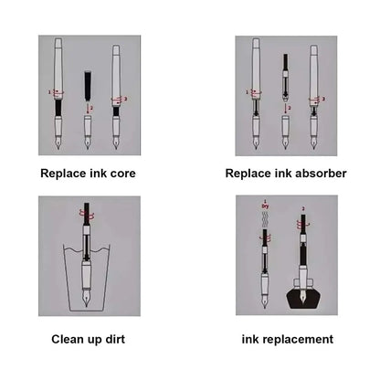 1-100 Teile/satz Retro Metall Brunnen Stift Austauschbare Tinte Elegantes Geschenk für Schreiben Schreibwaren Büro Schule Liefert.