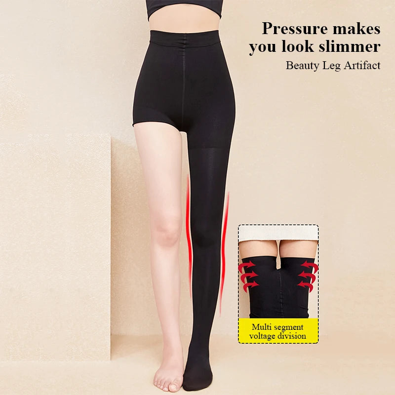 Kave 300G Thicken Thermal Tights Leggings Women Winter Fleece Velvet Thermo Stockings High Waist Elastic Slim Pantyhose 2024