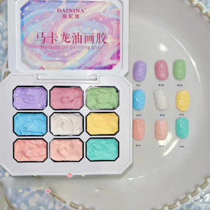 Nail Art UV Oil Paintting Gel for Nails DIY Carve Patterns 3D UV Texture Gel Carving Flowers Accessories for Manicure Tools.