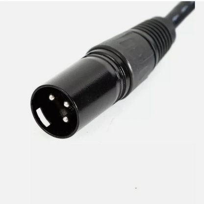 10Pcs 2M DMX XLR Cable Set 3 Pins Metal Connectors Multi-Layer Shielding Non-Waterproof For Stage Lighting & Events.