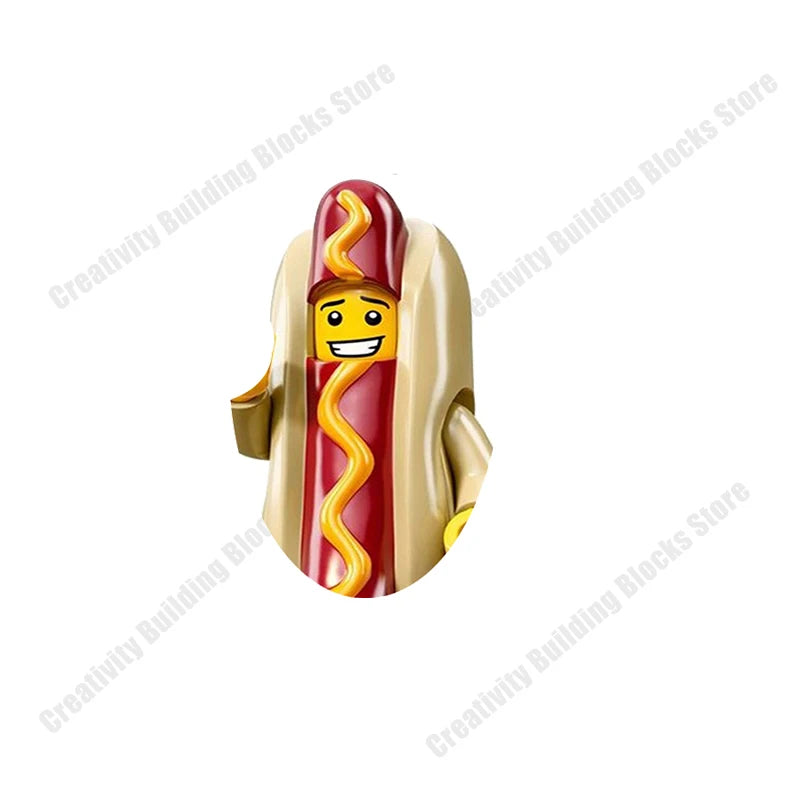 New Hot Series Gray Shark Boy Girls 3D Model DIY Building Bload Toys Classic Movie Children's Toys Gifts