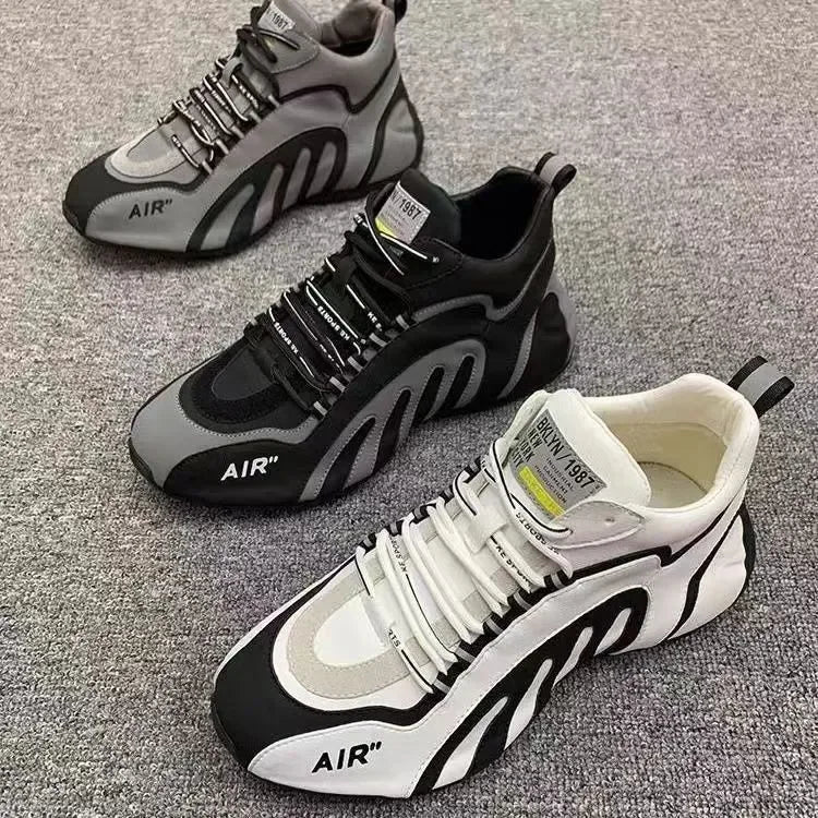 Sneakers Men Fashion  Casual Lightweight Breathable Running Shoes Men Sneakers Lace-up Platform Sneakers Footwear Zapatos Hombre.