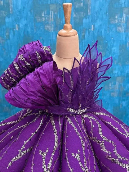2024 kinder Laufsteg Abendkleid Host der Leistung Kleidung Hochzeit Geburtstag Party Blumen Mädchen Kleid A3705.