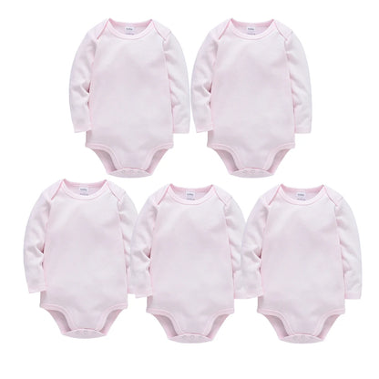 Kavkas 3 Stück 5 Stück 7-teiliger Baby-Body für Jungen, 0–24 Monate, 100 % Baumwolle, volle Ärmel, Herbst-Kleidung für Neugeborene.