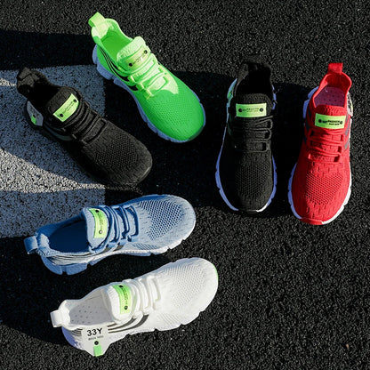 Men Casual Sports Shoes Breathable Lightweight Sneakers Summer Outdoor Tennis Running Walking Shoes Male Vulcanized Shoes Man.
