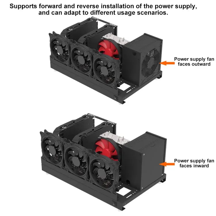 DIY Chassis X79 X99 Computer Case ATX Open Motherboard Holder ATX/-ATX/ITX Open Chassis PC Frame Chassis with Fine Mesh Steel.