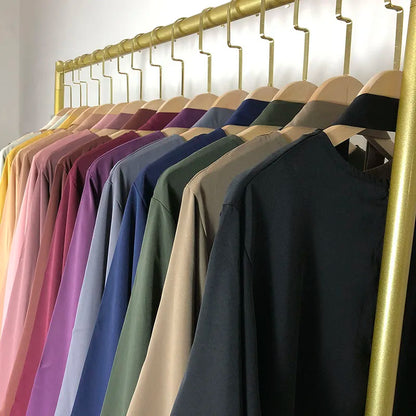 15 Colors Basic Plain Nida Abaya With Free Belt High Quality Muslim Women Modest Simple Dress EID Ramadan Islamic Clothing.