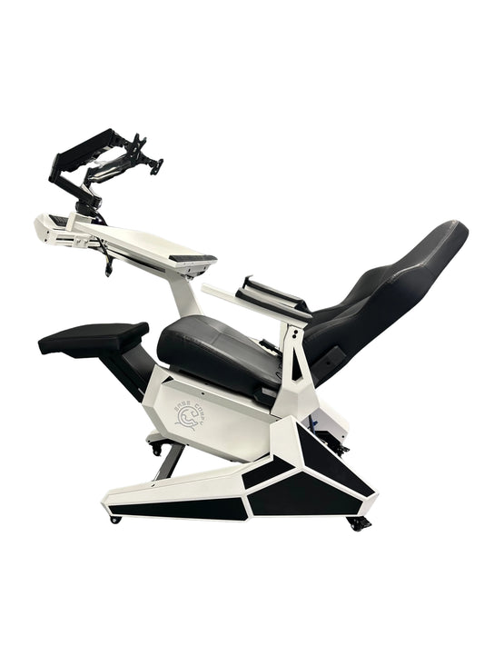 EASE POD PRO Günstiger, bequemer Computer-Cockpit-Zero-Gravity-Stuhl, ergonomischer Stuhl, Arbeitsplatz für 1–2 Monitore