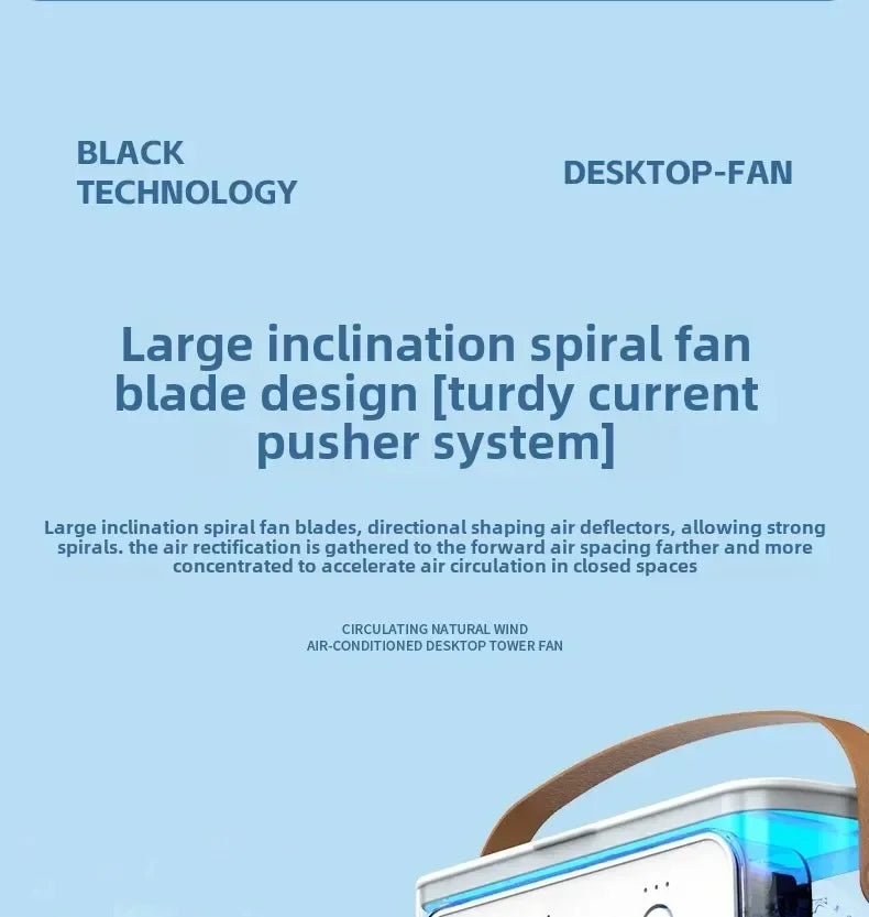 Portable Mini Fan 3 in 1 Cooler Home House LED USB Desk Bedroom Indoor Air Conditioner Humidifier Fans Summer Cool Living Room