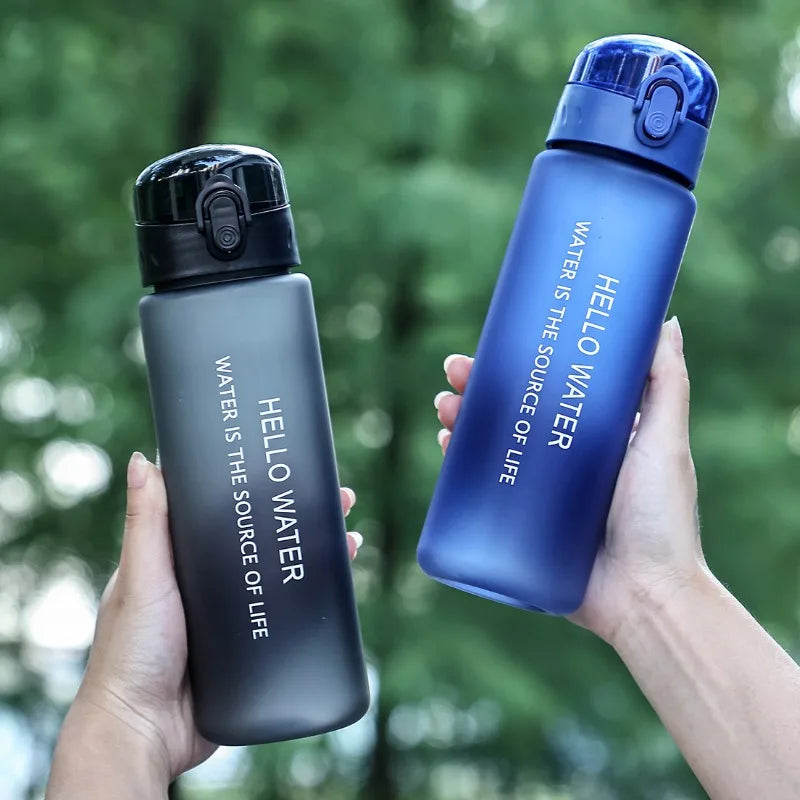 Portable Frosted Cup Reusable Large Capacity Student Outdoor Water Bottle Leak Proof Drinking Water Bottle Fitness Sports Kettle.