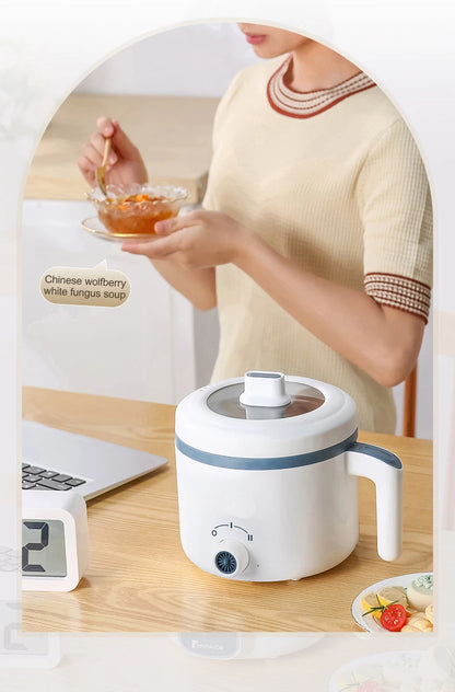 Electric Rice Cooker Multicooker Multifunction Pot Mini Hotpot Pan Soup Home Appliances for The Kitchen Pots Offers 1-2 People.