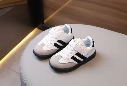 Spring Sport Shoes For Children PU Leather Ergonomics Kids Sneakers Soft-soled Children's Sneakers Boy's Girl's Tennis Shoes.