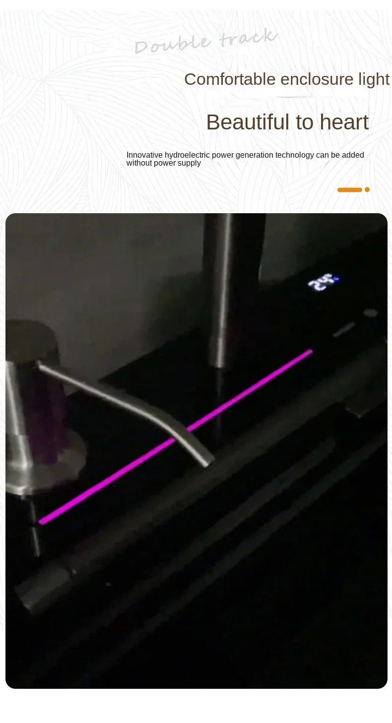 304 Edelstahl Wasserfall Küchen spüle große Einzels chlitz integrierte Digital anzeige Wasserhahn Set Seifensp ender Tasse Waschmaschine