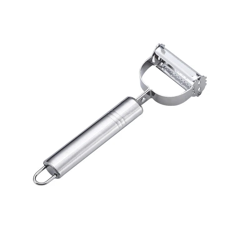 Kitchen Vegetable Peeler Stainless Steel Melon Planer Double-Head Peeler Household Multiple-Function Fruit And Vegetable Peeler.