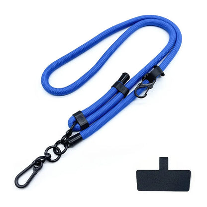 Phone Lanyard Adjustable 1 Cm Diameter Outdoor Universal Case Crossbody Shoulder Card Neck Cord Clip Hang Anti-lost Wrist Strap