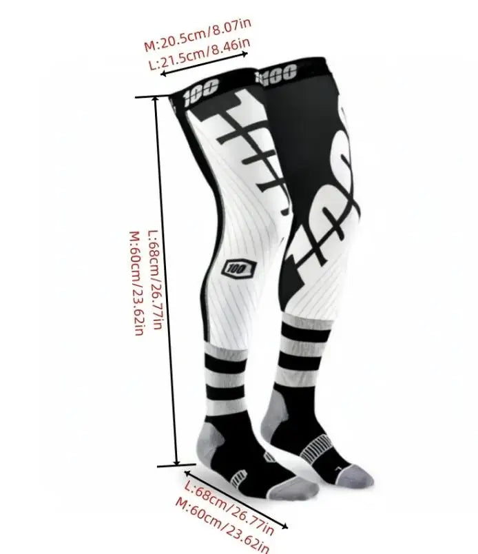 Colorful cycling outdoor off-road  mx motorcycle cool riding anti slip long socks.