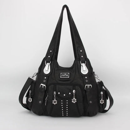 Angel kiss Bag Women Fashion Handbags PU Leather Shoulder Bags Female Satchel Big-capacity Shoulder Purse Bag bolsa feminina.