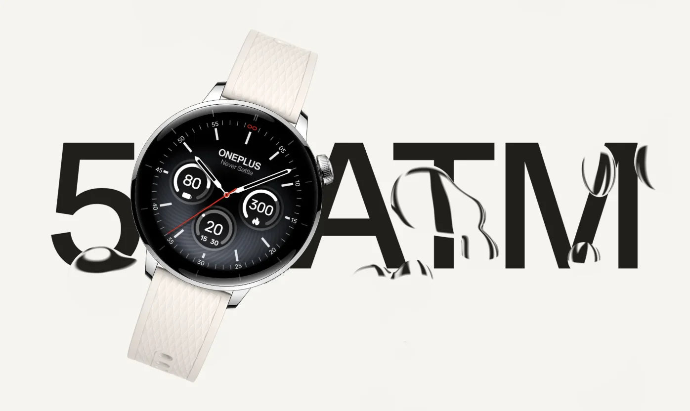 OnePlus Watch 3 43mm Smartwatch 1.32 inches AMOLED  Display Snapdragon W5 Gen 1,7 days Battery Bluetooth 5.2 NFC Google Wallet,SpO2,Sleep Blood Oxygen,Heart rate tracking,100+ original watch faces and Google play.