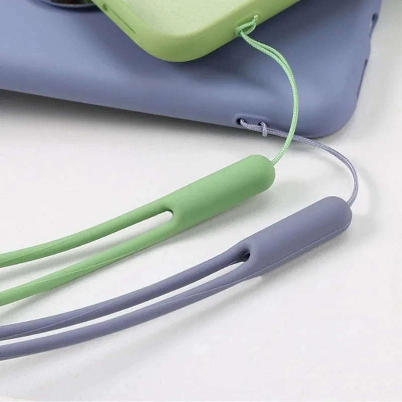 Silicone Wrist Straps Mobile Phone Strap Charms Cute Lanyards for Iphone Strap Camera Keys Cord Lanyard Key Chains Hanging Rope.
