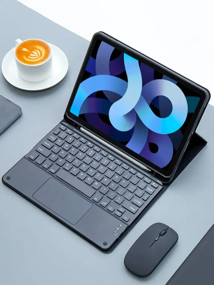 Magic keyboard Wireless Mouse For iPad 9th Generation Case A16 iPad 10.2 7th 8th Cover iPad Pro 11 M4 Air M3 10th Air 5/4 Funda.