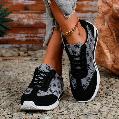 Women Thick Soled Cross Round Head Thin Fashion Shoes Women Comfortable  Breathable Casual Wear-resistant Shoes Zapatos De Mujer.