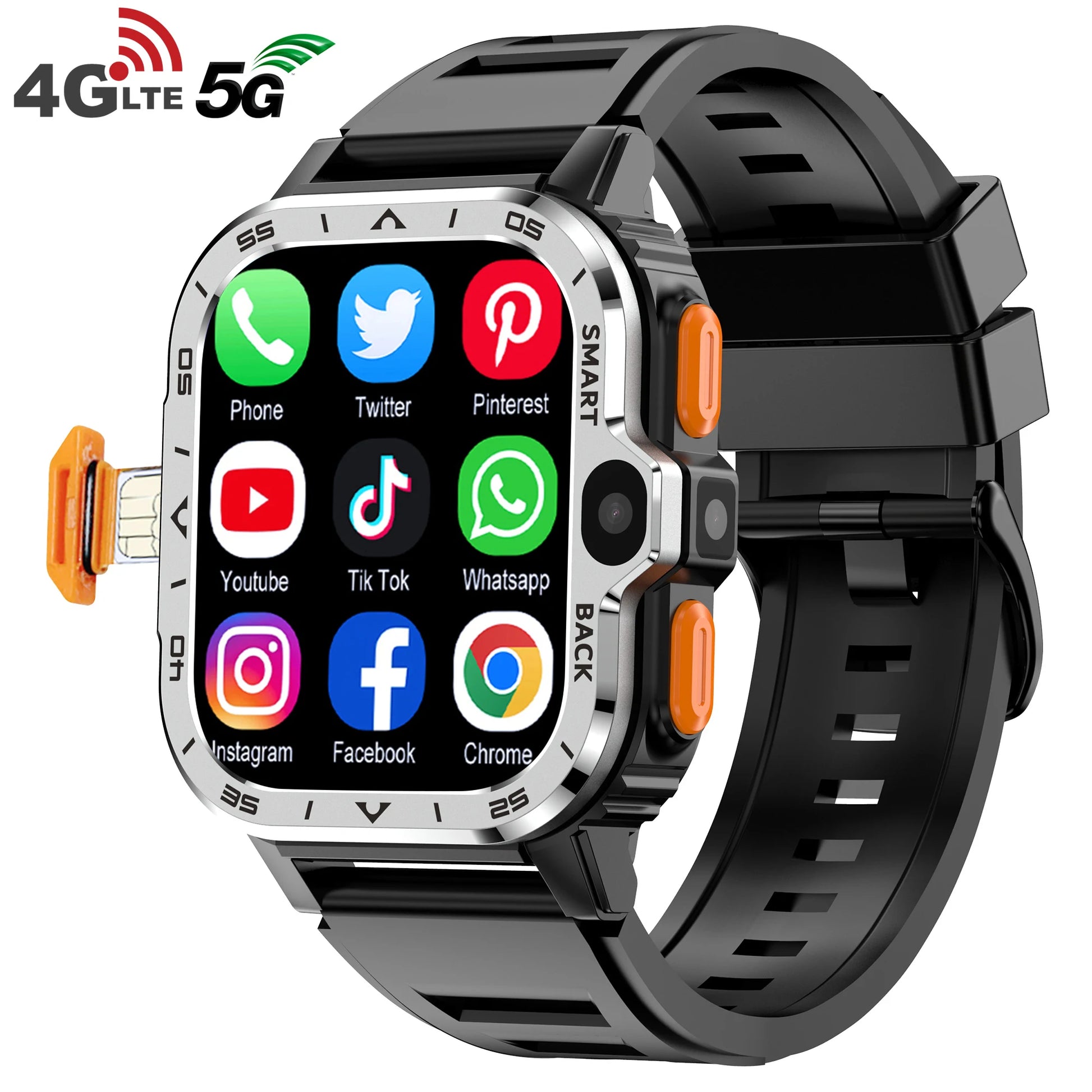 Valdus PGD Android Smart Watch Men GPS 16G/64G ROM Storage HD Dual Camera NFC 2G 4G SIM Card WIFI Wireless Fast Internet Access.