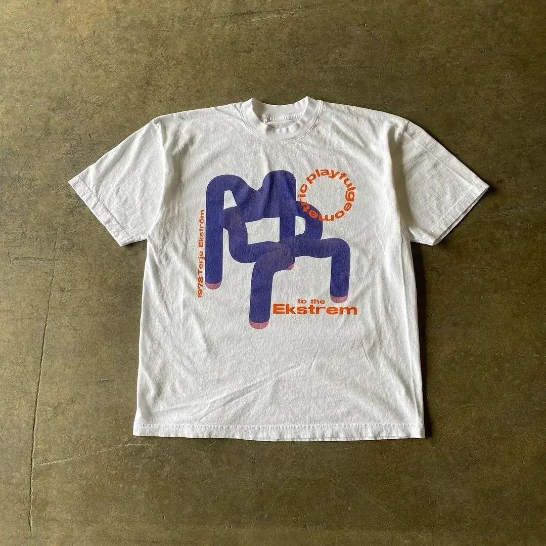 Y2K Tshirt New Harajuku Retro Hip Hop Kawaii Oversized T shirt Mens Womens Short Sleeved Gothic Clothing Tops Streetwear.