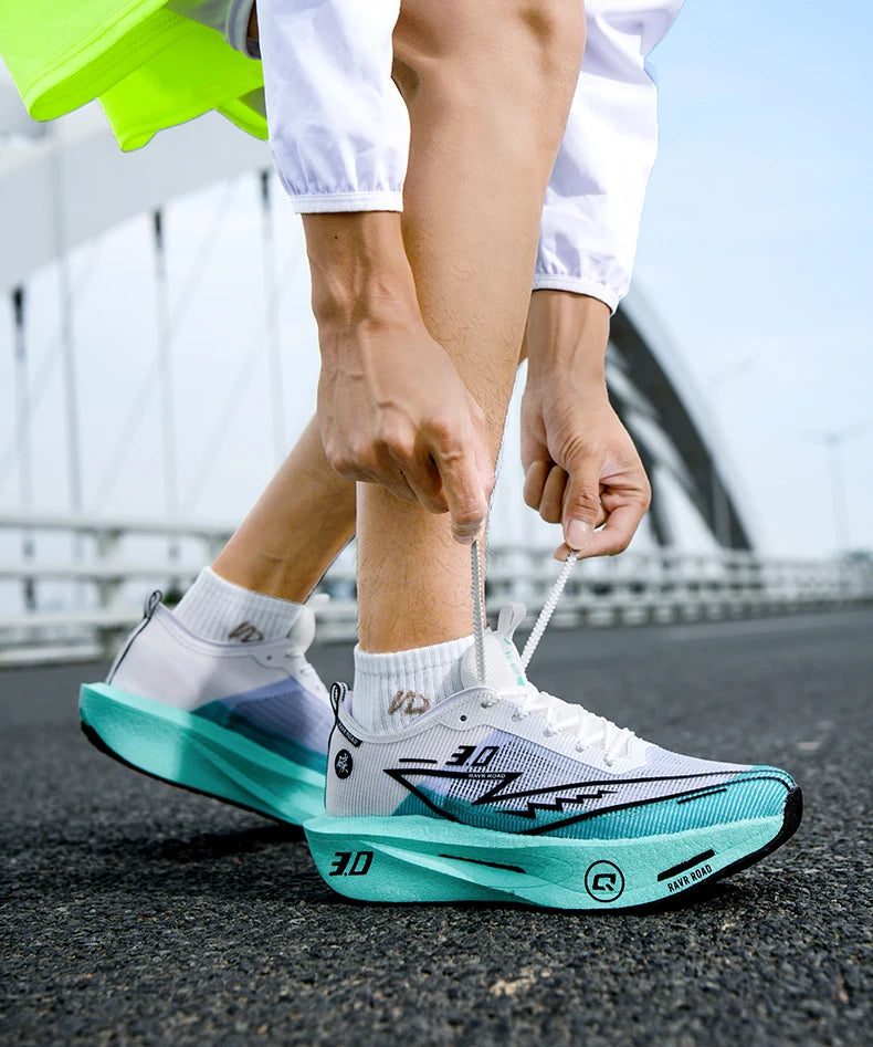 2025 Men Sports Running Shoes Q3 Casual Carbon Plate Marathon Breathable Lightweight Women's Comfortable Nonskid Sneakers.