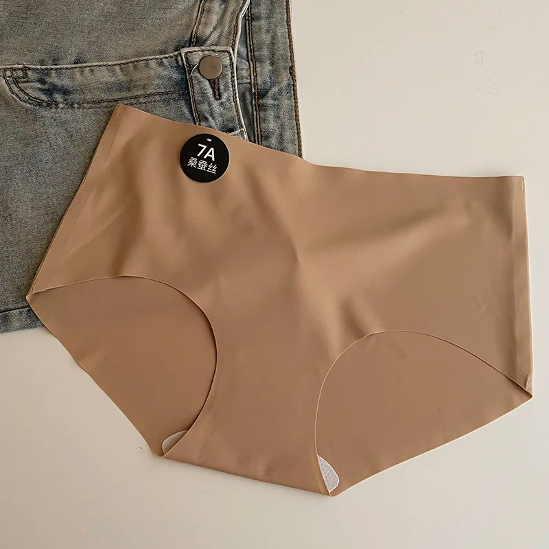 Seamless Soft Underpants Lingerie Underwear Ultral Thin Women's Panties Sexy High Elastic Invisible Briefs