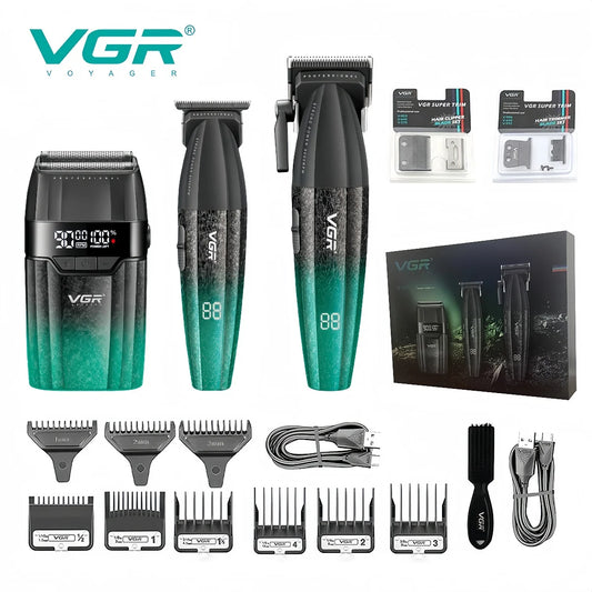 VGR Hair Clippers Professional Hair Trimmers Rechargeable Body Trimmer Electric Clippers Adjustable Hair Clippers Men V-640 s3.