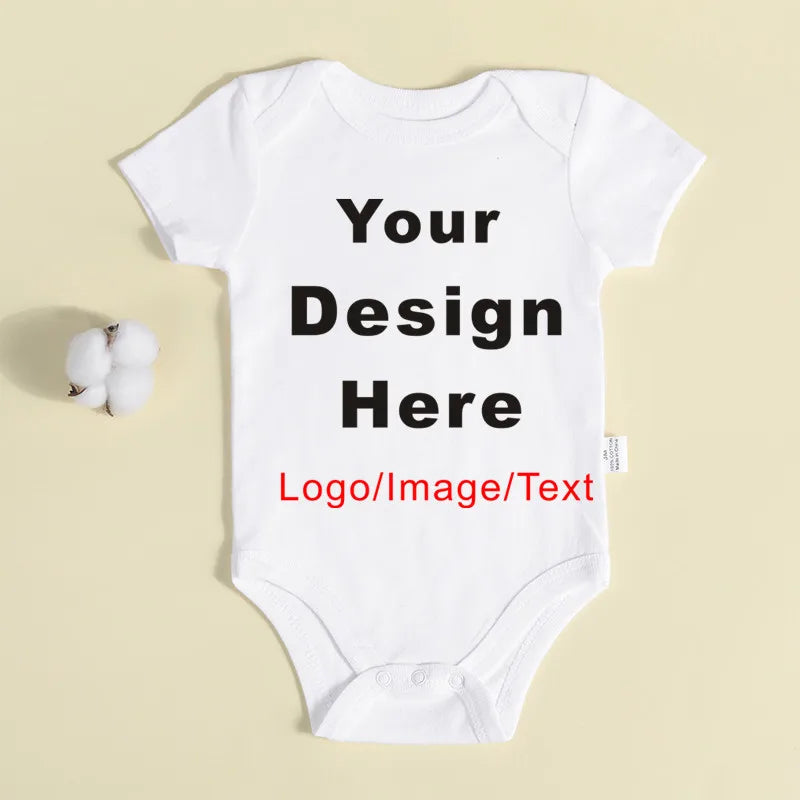 DIY IHR Design Neugeborenen-Anpassungs-Body, langärmeliger und kurzärmliger Overall, einfacher, individueller Baby-Strampler.