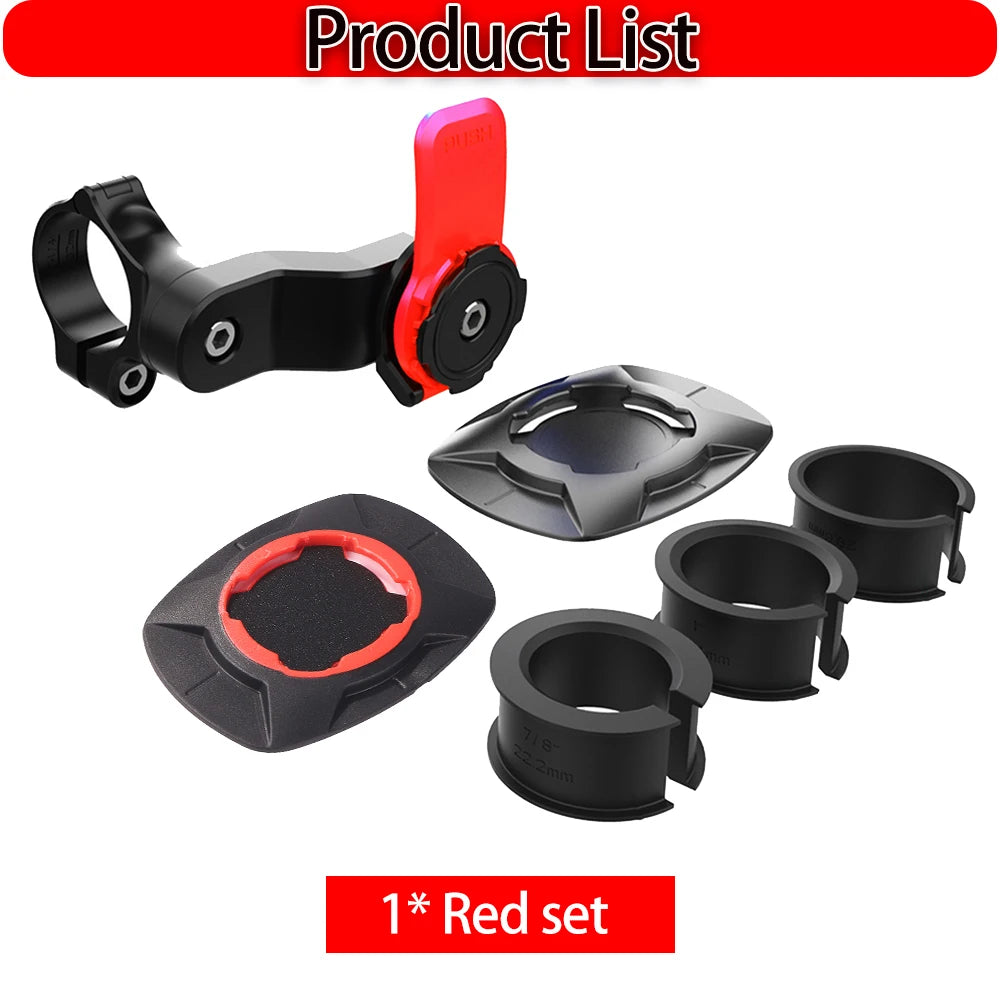 Universal Motorcycle Bike Phone Holder Stand Bicycle Phone Bike Holder 360° Rotatable Support Security Bracket Quick Release