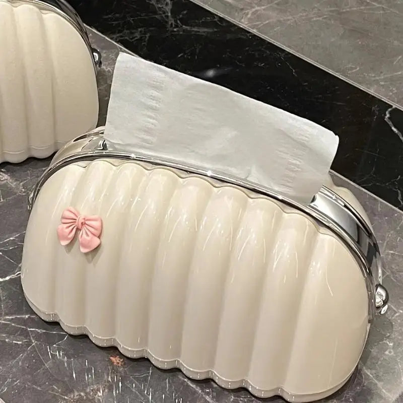 Stylish Rabbit Tissue Holder Paper Dispenser Complements Any Interior Setting 95AA.