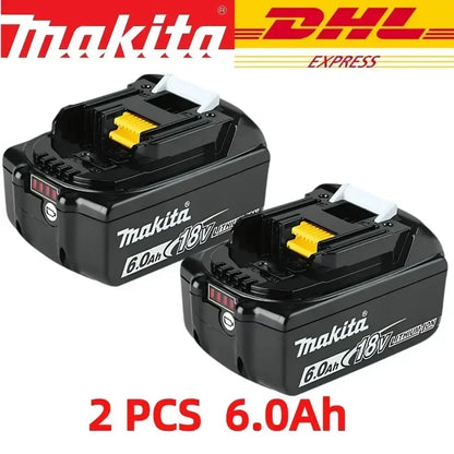 100% original Makita battery, 18V 6.0Ah rechargeable battery, replacing Makita BL1830BL1840BL1850BL1860B, power tool battery.
