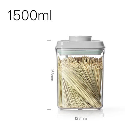 Airtight Food Storage Containers with Lids,Top Pop One Button Control,Air Tight Stackable Dry Cereal Container Set for Pantry