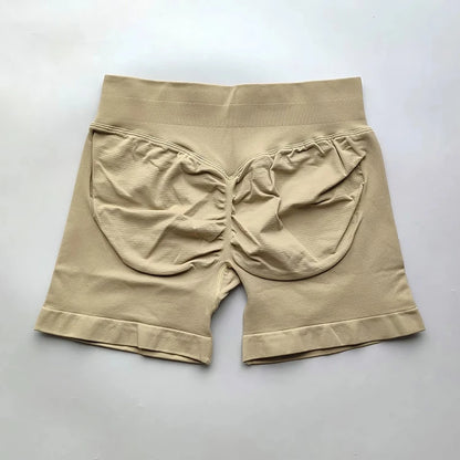 Yoga Shorts Resistance Exercise Shorts Seamless Low Waist Scrunch Bum Gym Shorts Workout Biker Short Stretch Fitness Sportwear