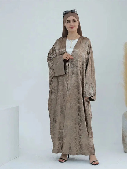 Ramadan Eid Open Dubai Luxury Abaya Damen Modest Kimono Coat 2025 Muslim for Women Islam Clothing Kebaya Robe Femme Musulmane