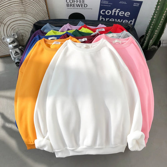 Herbst Winter Frauen Solide Hoodie Mode Warme Fleece Pullover Weiche Atmungsaktive Oansatz Sweatshirt Casual Oversize Weibliche Kleidung.