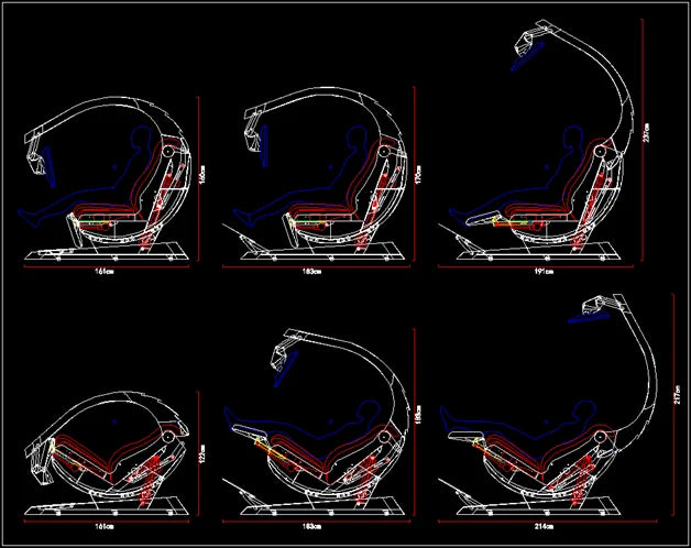 Manticore Zero Gravity Liegestuhl aus echtem Leder, Cockpit-Option, Memory-Schaum mit Massageunterstützung, mehrere Monitore