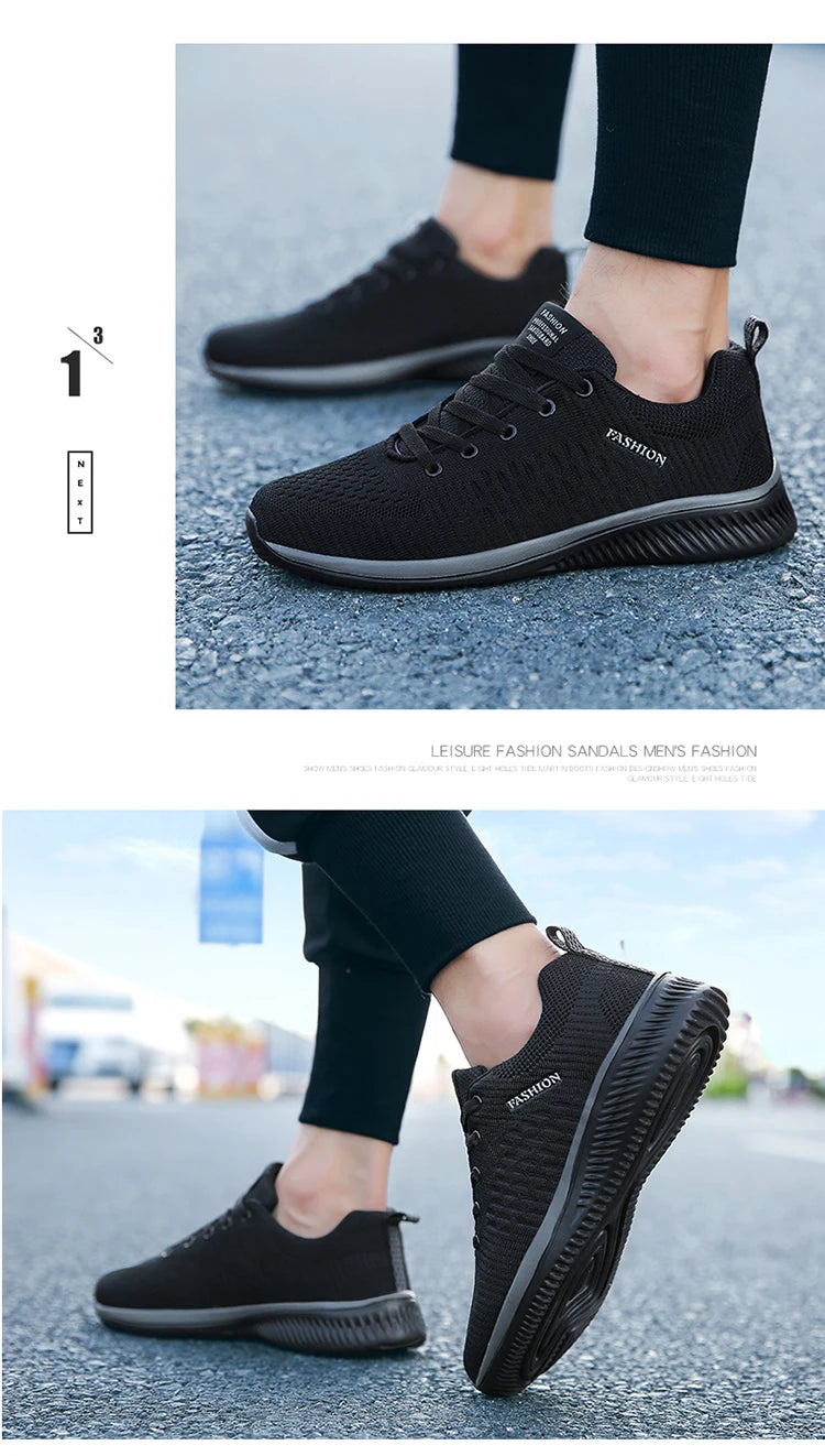 Men Running Shoes Breathable Light Comfortable Men's Casual Shoes Tenis Outdoor Slip On Walking Sneakers