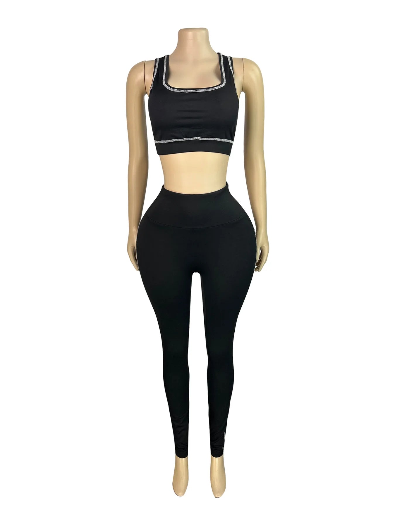 Weird Puss Casual 3 Piece Set Women Tracksuit Elastic Vest+Zip Jacket+Leggings Matching Street Sporty Fitness Street Shapewear.