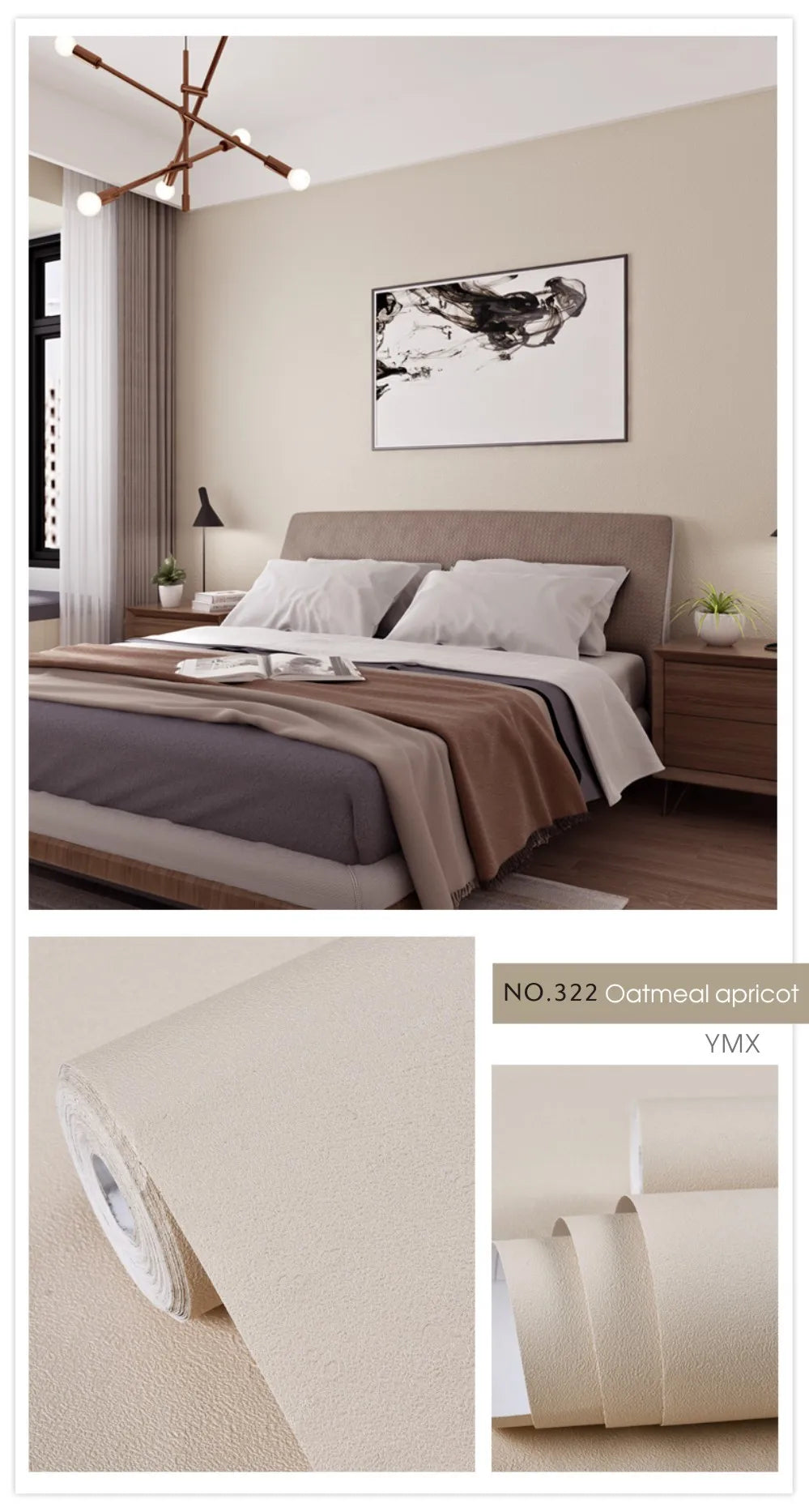 Einfarbige Schlafzimmer Tapete einfarbig PVC wasserdicht selbst klebend Vinyl Kontakt papier Kleider schrank dekorative Wanda uf kleber