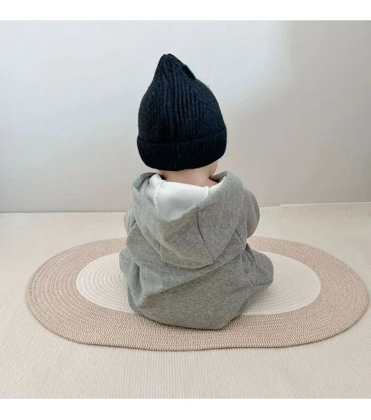 2024 herbst Baby Jungen Casual Print One Piece Langarm Strampler Infant Kleinkind Sport Overall.